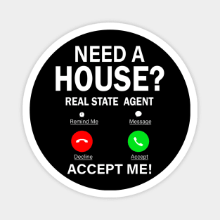 Funny Real Estate Agent Realtor Property House Seller Gift Magnet